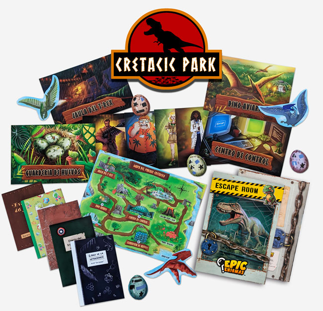 Cretacic Park Escape room niños dinosaurios Trex Jurassic World